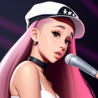 Ariana Grande in cap