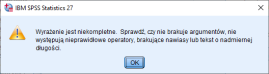 ... która zostanie opisana przez program jedynie w tak ogólnikowy, a więc niewiele pomagający sposób.