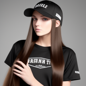 Deliberate - Long haired brunette with straight hair is wearing black baseball cap.png