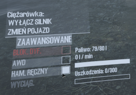 Przy liczniku w lewym-dolnym rogu są różne opcje. Część z nich uruchamia się poprzez wybranie ich myszką, część klawiszem na klawiaturze. Przeważnie tylko jednym sposobem. Nie pamiętasz, który klawisz uruchamia tryb AWD? No to masz problem. A mogliby dać możliwość użycia myszki, skoro przy części opcji jest.