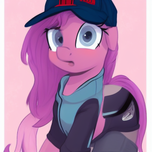 Pony diffusion - Pony girl in baseball cap.png